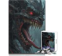 Rompecabezas para Adultos de 1000 Piezas, Retrato de Monstruo Feroz, Rompecabezas, Juegos Familiares, Regalo de cumpleaños, Regalo de Amigo Secreto, tamaño 38x52cm