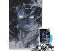 Rompecabezas para Adultos de 1000 Piezas: Retrato de un ser Celestial con Ojos Brillantes Juego práctico, Actividades Divertidas para Hacer en casa Fortalece el Amor Entre Parejas 50x75cm