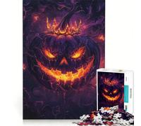 Rompecabezas para Adultos de 1000 Piezas Rey Calabaza de Halloween, Juegos educativos, decoración, Cada Pieza es única 38x26cm