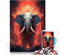 Rompecabezas para Adultos de 1000 Piezas Rey Elefante de Llama Juguete Educativo Intelectual descompresor Mejorar la Memoria 50x70cm