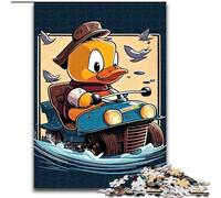 Rompecabezas para Adultos de 1000 Piezas Ride with The Quackstar Hecho de cartón, cumpleaños, Navidad, Halloween, Acción de Gracias, Pascua 1000 Piezas(26x38cm)