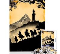 Rompecabezas para Adultos de 1000 Piezas Riders to The Tower Juguetes antiestrés Gran Regalo Juego de ingenio descompresión Intelectual tamaño 50x75cm
