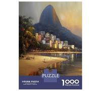 Rompecabezas para Adultos De 1000 Piezas Rio De Janeiro Art Rompecabezas para Adolescentes Juguetes Antiestrés Desafío Difícil Diversión Actividades En Casa, 52x38cm/1000pcs