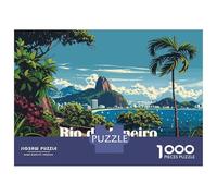 Rompecabezas para Adultos De 1000 Piezas Rio De Janeiro Landscape Rompecabezas para Adultos Juego Práctico Difícil Difícil Cumpleaños Y Navidad 38x26cm/1000pcs
