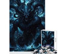 Rompecabezas para adultos de 1000 piezas Rise of the Leviathan juguetes de bricolaje grandes regalos y juguetes juegos relajantes con piezas de formas aleatorias totalmente entrelazadas tamaño 38x26cm