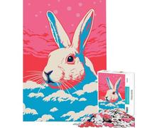 Rompecabezas para Adultos de 1000 Piezas Risograph Animal Impossible Game Juego Educativo desafío Juguete Regalo de cumpleaños Mejora de la Memoria (tamaño 38x26cm)