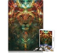 Rompecabezas para Adultos de 1000 Piezas: Ritual del León Antiguo, Hermoso diseño, análisis de Juego y lógica, Regalo de Amigo Secreto, tamaño 50x75cm