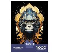 Rompecabezas para Adultos De 1000 Piezas Ritual Gorilla Rompecabezas para Adultos Juegos Relajantes Decoración Cumpleaños 52x38cm/1000pcs