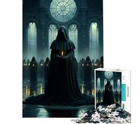 Rompecabezas para Adultos de 1000 Piezas Ritual místico y Oscuro Secreto Juguetes de decoración para el hogar Un desafío difícil Regalos para Amigos y Familiares (50x75cm)