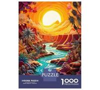 Rompecabezas para Adultos De 1000 Piezas River Way to Canyon Rompecabezas para Adultos Juguete Decoración De Pared Decoración del Hogar Regalos para Amigos Y Familiares 38x26cm/1000pcs