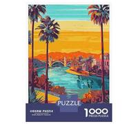 Rompecabezas para Adultos De 1000 Piezas Riverside Cityscape Rompecabezas para Adultos Juego Práctico Difícil Difícil Cumpleaños Y Navidad 52x38cm/1000pcs