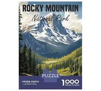 Rompecabezas para Adultos De 1000 Piezas Rocky Mountain National Park Rompecabezas para Adultos Juegos De Relajación Decoración De Pared Desafío Educativo 52x38cm/1000pcs