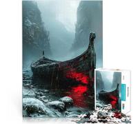 Rompecabezas para Adultos de 1000 Piezas Rojo Misterioso Juguetes para aliviar el estrés con Piezas de Formas aleatorias Que se entrelazan Completamente 38x26cm