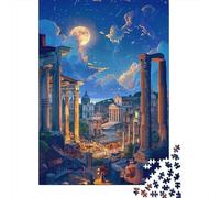 Rompecabezas para Adultos De 1000 Piezas Romantic Night in Ancient Rome Rompecabezas para Adultos Juguetes Antiestrés Regalos para Mujeres Juego Desafiante Regalos 52x38cm/1000pcs