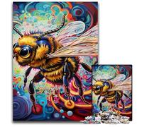 Rompecabezas para Adultos de 1000 Piezas, Rompecabezas de Abejas imposibles, Ideal para diversión Familiar, relajación y Regalos navideños, 50x75cm/19,68x29,52 Pulgadas