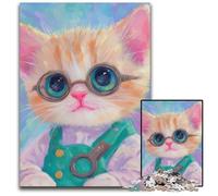 Rompecabezas para Adultos de 1000 Piezas, Rompecabezas de Gato Chef, Juguetes, Regalo Educativo, Intelectual, descompresor, Divertido Juego Familiar, 50x75cm