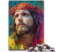 Rompecabezas para Adultos de 1000 Piezas, Rompecabezas de Jesús, Arte, Ayuda al Cerebro a ejercitar, Juguetes adictivos para Cultivar la Paciencia, decoración, 50x75cm