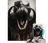 Rompecabezas para Adultos de 1000 Piezas Rompecabezas de Monstruo Negro de 1000 Piezas Juguetes antiestrés Regalos Divertidos y humorísticos para Amigos y Familiares (38x26cm)