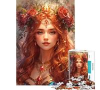 Rompecabezas para Adultos de 1000 Piezas Rompecabezas de Princesa coronada Dorada Juegos relajantes Actividades Divertidas para Pasar el Tiempo en casa Durante Las Vacaciones (tamaño 50x75cm)