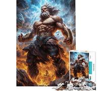 Rompecabezas para Adultos de 1000 Piezas Rompecabezas de Zeus Juego práctico una Obra de Arte cumpleaños y Navidad (tamaño 38x26cm)