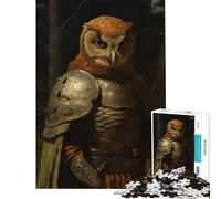 Rompecabezas para Adultos de 1000 Piezas Rompecabezas del Caballero del Búho Oscuro 1000 Juguetes antiestrés Regalos Divertidos y con Humor para Amigos y Familiares (38x52cm)