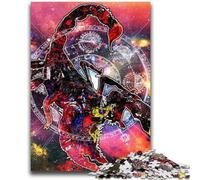 Rompecabezas para Adultos de 1000 Piezas, Rompecabezas del Zodiaco Escorpio, Arte de Pared, Juguetes educativos, Juegos antiestrés, Adecuado para decoración de Escritorio, 26x38cm