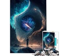 Rompecabezas para Adultos de 1000 Piezas Rompecabezas Observador del Espacio 1000 Piezas Juguetes antiestrés Desafío difícil cumpleaños (38x26cm)