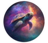 Rompecabezas para Adultos de 1000 Piezas, Rompecabezas Redondo de Nebulosa de Tortuga, 1000 Piezas, Noche de Juegos Familiares, decoración del hogar y Regalo de Entrenamiento Mental, 67,5 x 67,5 cm