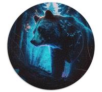 Rompecabezas para Adultos de 1000 Piezas, Rompecabezas Redondo de Papel de Osos Lumos, Juego Interactivo Familiar, Rompecabezas, Juguete Educativo (67,5 x 67,5 cm)