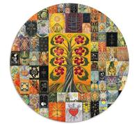 Rompecabezas para Adultos de 1000 Piezas, Rompecabezas Redondo de Tarot Art, Ideal para una Noche de Juegos en Familia, decoración del hogar y Regalo para Entrenar el Cerebro (67,5x67,5cm)
