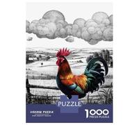 Rompecabezas para Adultos De 1000 Piezas Rooster Farmhouse Decor Rompecabezas para Adolescentes Juegos Relajantes Pero Divertidos Y Humorísticos Desafiantes De Completar 38x26cm/1000pcs