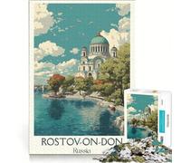 Rompecabezas para Adultos de 1000 Piezas, Rostov del Don, Rusia, Juego práctico, Actividades Divertidas para Hacer en casa, Regalo para Mujeres 38x52cm