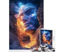 Rompecabezas para Adultos de 1000 Piezas Rostro cósmico en un cañón Juegos educativos Una Obra de Arte Juguetes de decoración para el hogar Entrena tu Cerebro y Tus Manos (38x52cm)