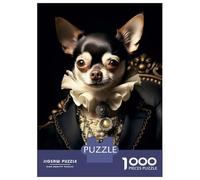Rompecabezas para Adultos De 1000 Piezas Royal Chihuahua Rompecabezas para Adultos Juego Familiar Análisis Y Desafío Educativo De Lógica 52x38cm/1000pcs