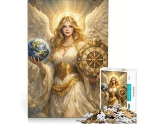 Rompecabezas para Adultos de 1000 Piezas Rueda de la Fortuna Juego Imposible para Relajarse y ejercitar la Mente Ideal para Decorar el Escritorio 38x26cm