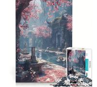 Rompecabezas para Adultos de 1000 Piezas Ruinas de jardín, Juegos Familiares, interacción Entre Padres e Hijos, Regalos para Amigos y Familiares 38x26cm