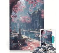 Rompecabezas para Adultos de 1000 Piezas Ruinas de jardín, Juegos Familiares, interacción Entre Padres e Hijos, Regalos para Amigos y Familiares 50x75cm