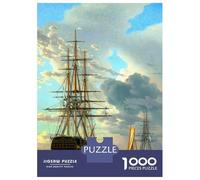 Rompecabezas para Adultos De 1000 Piezas Russian Ship of The Line Rompecabezas para Adultos Juguetes Antiestrés Decoración del Hogar Juego Desafiante Regalos 70x50cm/1000pcs