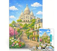 Rompecabezas para Adultos de 1000 Piezas, Sacré-Cœur, Juegos Familiares, Interesante para Reducir el estrés, colección de Artistas, Bellas Artes 50x75cm