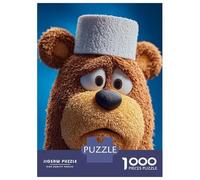 Rompecabezas para Adultos De 1000 Piezas Sad Cartoon Bear with White Hat Rompecabezas para Adultos Juegos Divertidos para La Diversión Familiar Juego Desafiante Regalos 38x26cm/1000pcs