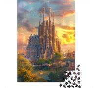 Rompecabezas para Adultos De 1000 Piezas Sagrada Familia Barcelona Rompecabezas para Adultos Juegos Familiares Pero Divertidos Y Humorísticos Cumpleaños 38x26cm/1000pcs