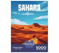 Rompecabezas para Adultos De 1000 Piezas Sahara Africa Desert Rompecabezas para Adultos Juego Práctico Difícil Difícil Cumpleaños Y Navidad 38x26cm/1000pcs