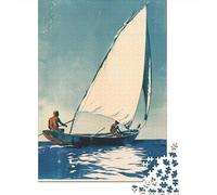 Rompecabezas para Adultos De 1000 Piezas Sailboat Ocean Adventure Rompecabezas Práctico Juego Regalo De Cumpleaños Cumpleaños Y Navidad 70x50cm/1000pcs