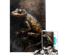 Rompecabezas para Adultos de 1000 Piezas Salamandra Mundo mítico Juego de ingenio Juguetes adictivos para Cultivar la Paciencia Excelentes Regalos y Juguetes para cumpleaños (tamaño 38x52cm)