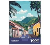 Rompecabezas para Adultos De 1000 Piezas Salvador, Brazil Street Scene Rompecabezas para Adultos Juego Práctico Difícil Difícil Cumpleaños Y Navidad 70x50cm/1000pcs