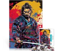 Rompecabezas para Adultos de 1000 Piezas Samurai - El Camino del Guerrero Hecho de cartón para Mayores de 14 años Juguetes antiestrés Grandes Regalos y Juguetes tamaño:26x38cm/10.24x14.96pulgada