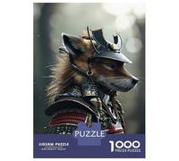 Rompecabezas para Adultos De 1000 Piezas Samurai Fox Warrior Rompecabezas para Adultos Juego Práctico Análisis Y Lógica Gran Regalo para Los Amantes De Los Juegos 70x50cm/1000pcs