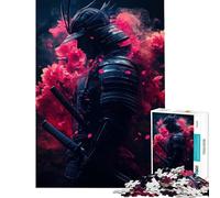 Rompecabezas para Adultos de 1000 Piezas Samurai in Bloom Juego Imposible Juguetes educativos Regalos de Amigo Invisible para la diversión Familiar (tamaño 38x26cm)