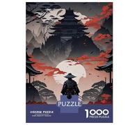 Rompecabezas para Adultos De 1000 Piezas Samurai Japanese Landscape Rompecabezas para Adultos Juguete Decoración De Pared Corte De Precisión 52x38cm/1000pcs