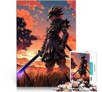 Rompecabezas para Adultos de 1000 Piezas samurái Ninja desatado Juguete Educativo de Aprendizaje Regalos de cumpleaños, Regalos, Arte Mural 52x38cm